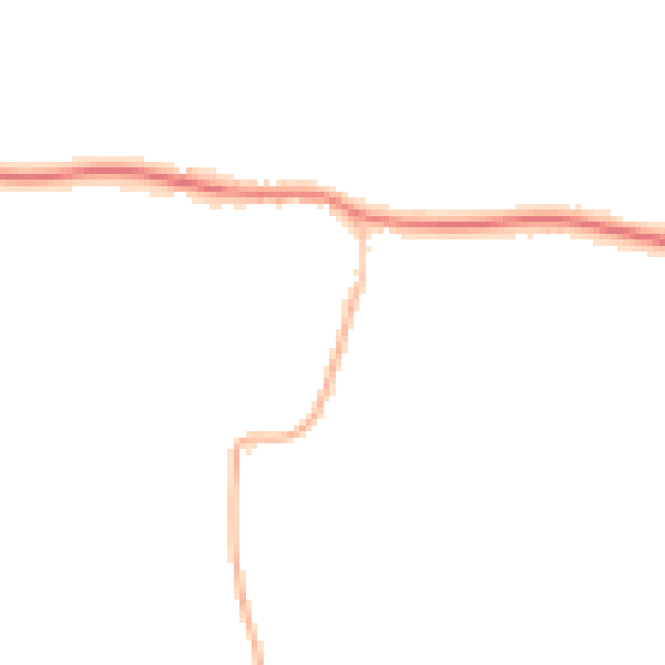 Night-time road noise heatmap for IP22 2HL