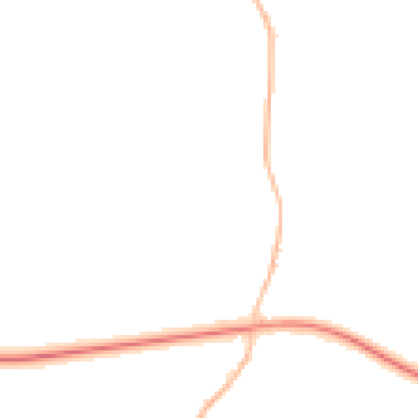 Night-time road noise heatmap for IP22 2SB