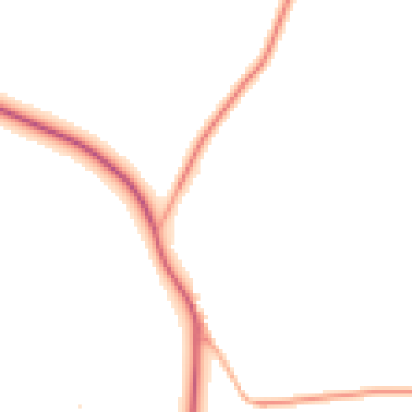 Daytime road noise heatmap for IP22 2SJ