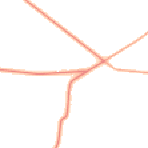 Daytime road noise heatmap for IP22 2SL