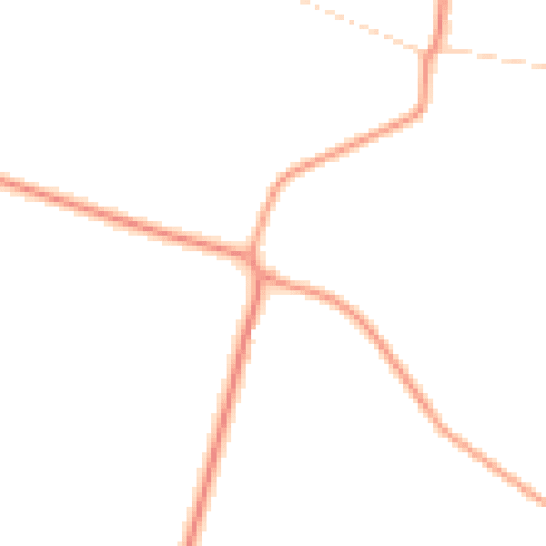 Daytime road noise heatmap for IP22 2TH
