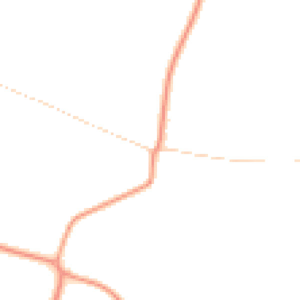Daytime road noise heatmap for IP22 2TL