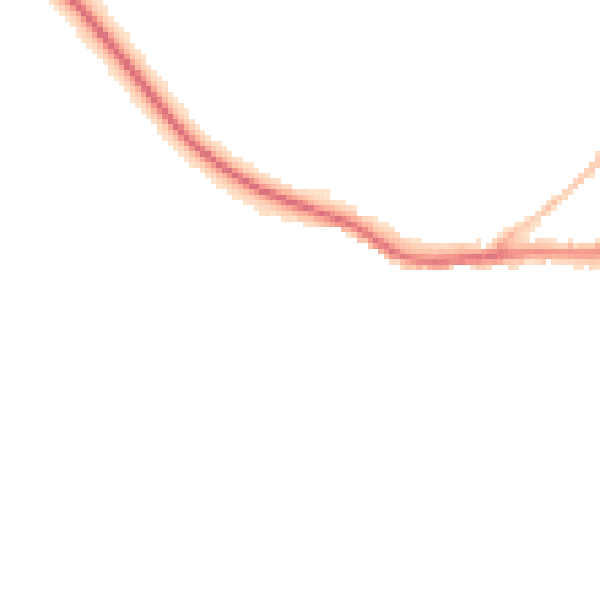 Night-time road noise heatmap for IP22 4BH