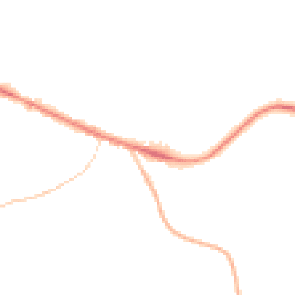 Night-time road noise heatmap for IP22 4HZ