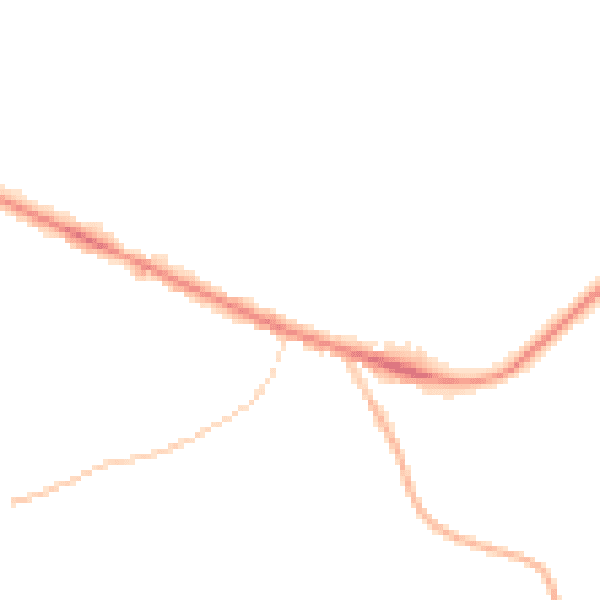 Night-time road noise heatmap for IP22 4JW