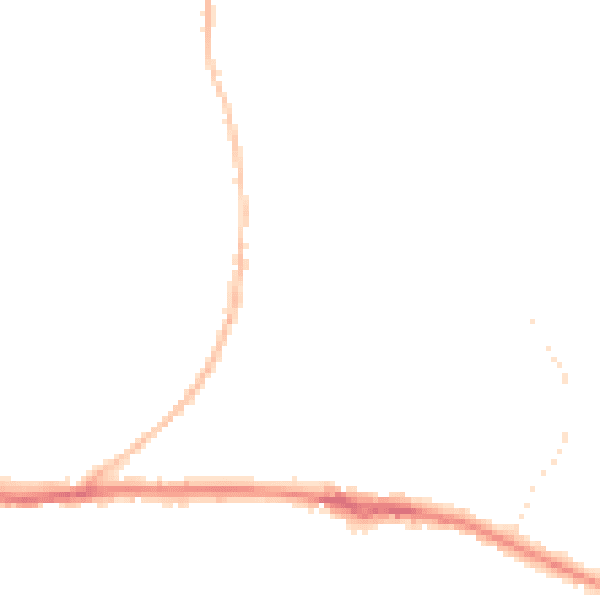 Night-time road noise heatmap for IP22 4JZ