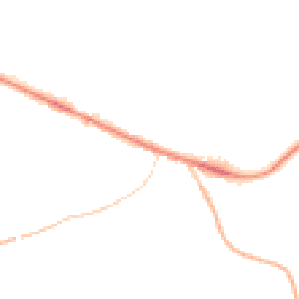Night-time road noise heatmap for IP22 4RJ