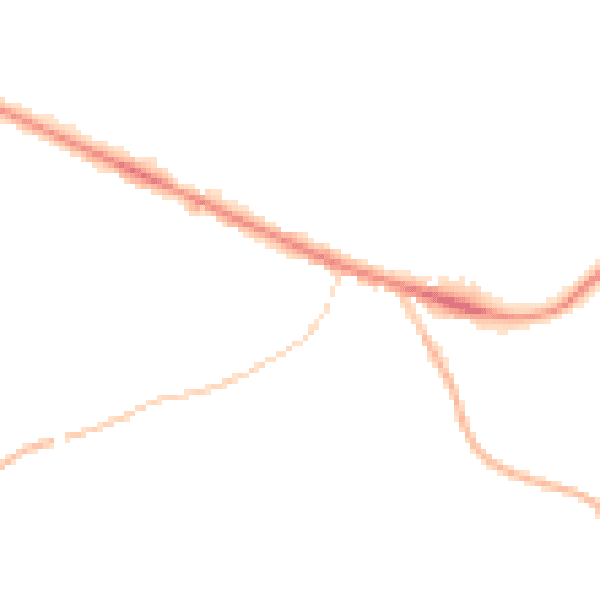 Night-time road noise heatmap for IP22 4RL