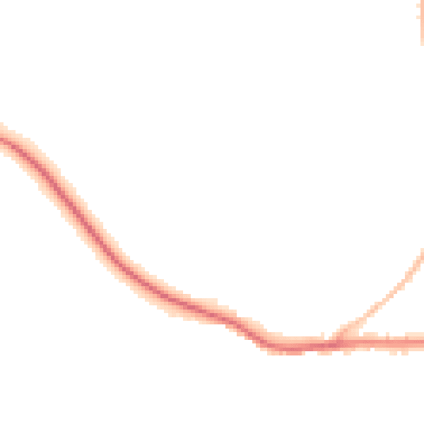 Night-time road noise heatmap for IP22 4YY