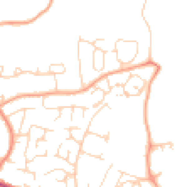 Daytime road noise heatmap for IP22 4ZA