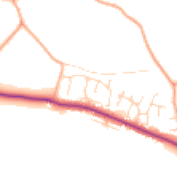 Daytime road noise heatmap for IP22 5RH