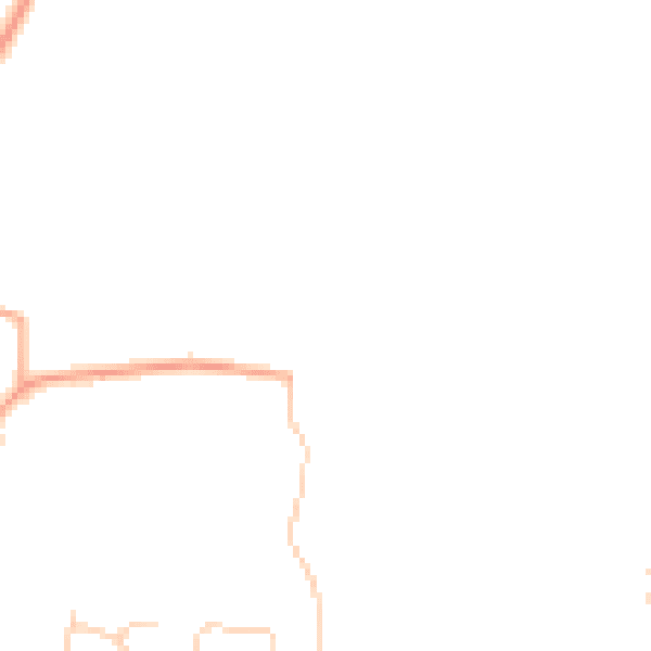 Daytime road noise heatmap for IP22 5ST