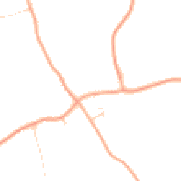 Daytime road noise heatmap for IP22 5TZ