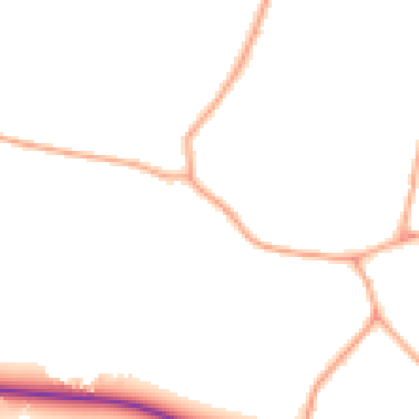 Daytime road noise heatmap for IP22 5XW