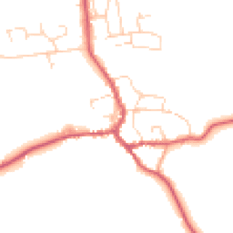 Daytime road noise heatmap for IP23 7AB