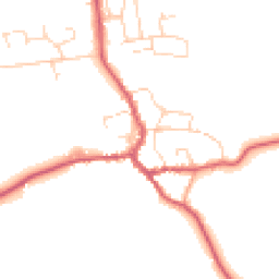 Daytime road noise heatmap for IP23 7AF