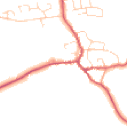 Daytime road noise heatmap for IP23 7AJ