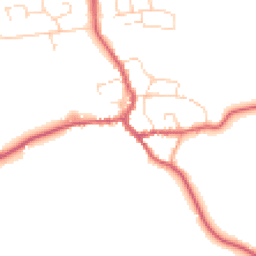 Daytime road noise heatmap for IP23 7AN