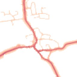 Daytime road noise heatmap for IP23 7BB