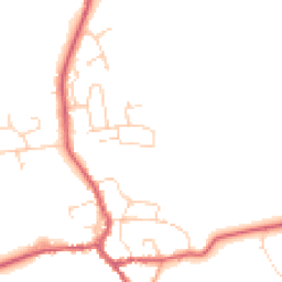 Daytime road noise heatmap for IP23 7DA