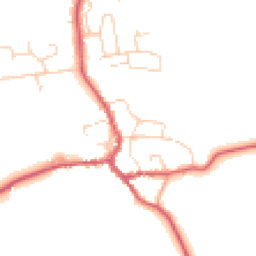 Daytime road noise heatmap for IP23 7FB