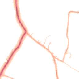 Daytime road noise heatmap for IP23 7PZ