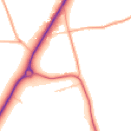 Daytime road noise heatmap for IP23 8AL