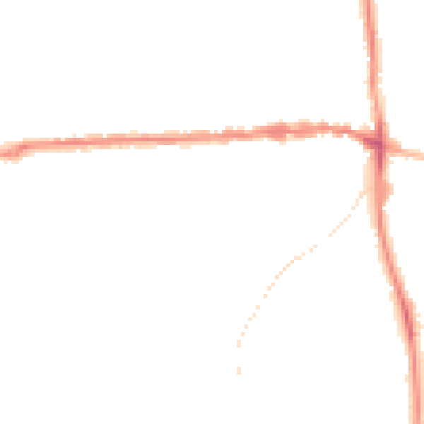 Night-time road noise heatmap for IP25 6AS
