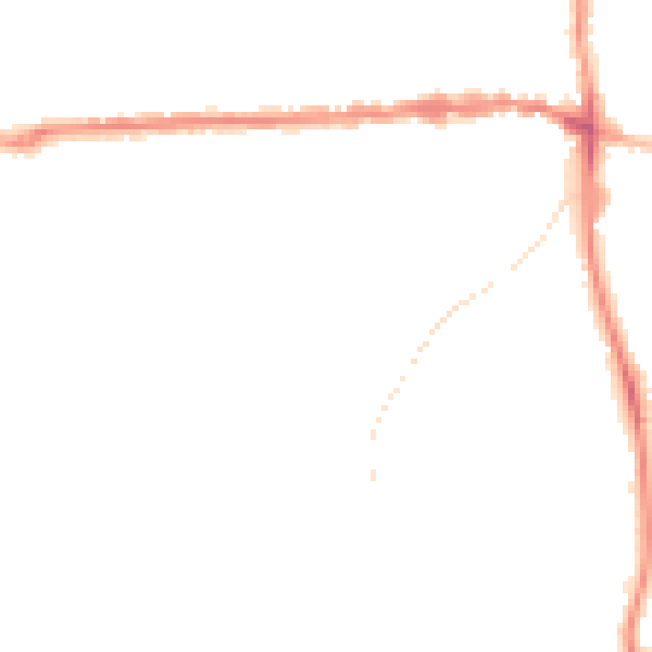 Night-time road noise heatmap for IP25 6AU