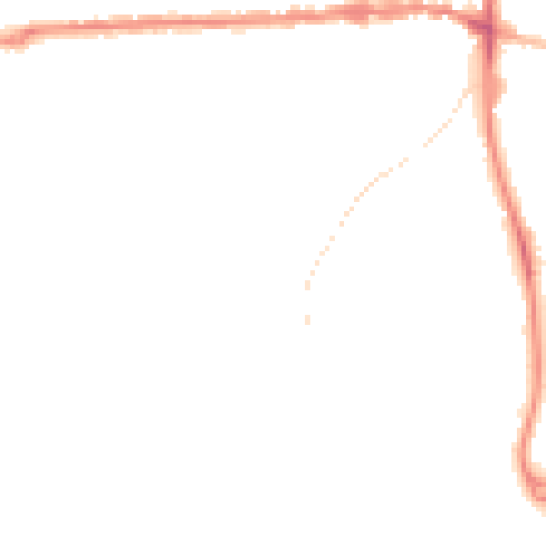 Night-time road noise heatmap for IP25 6BN