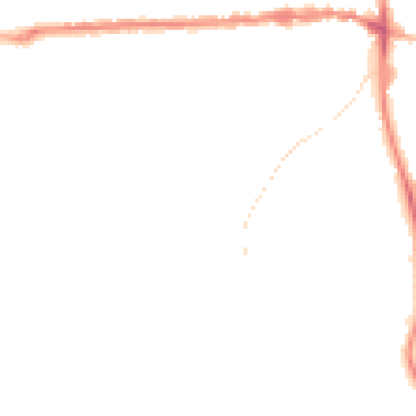 Night-time road noise heatmap for IP25 6BW