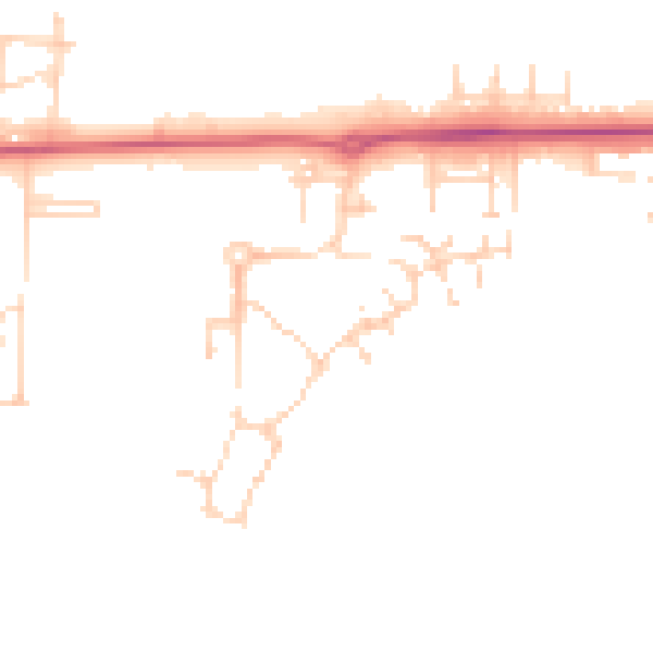 Daytime road noise heatmap for IP25 6FN
