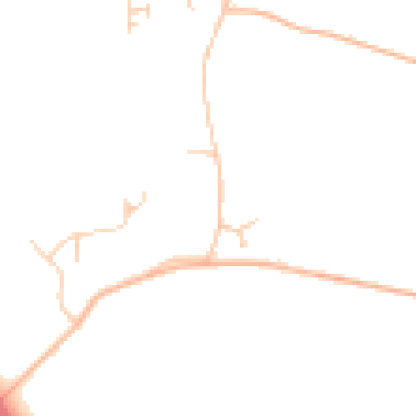 Daytime road noise heatmap for IP25 6PY