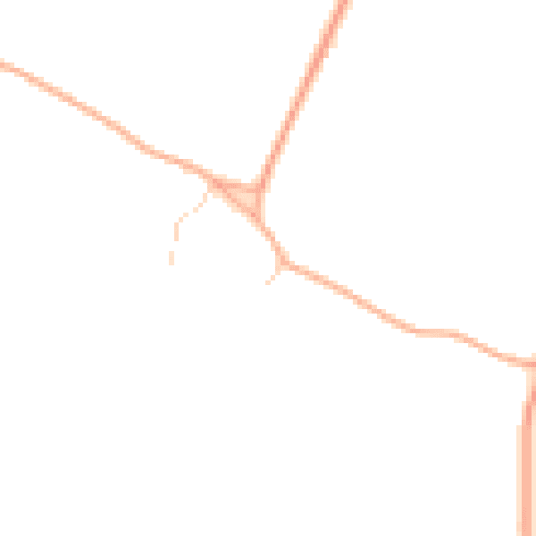 Daytime road noise heatmap for IP25 6QP