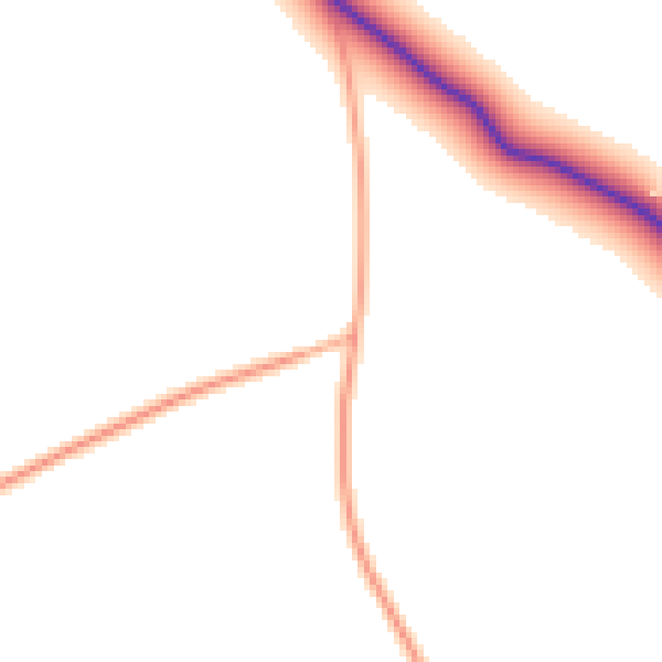 Daytime road noise heatmap for IP25 6QQ