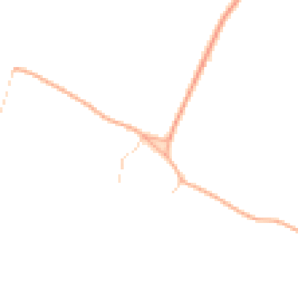 Daytime road noise heatmap for IP25 6QR