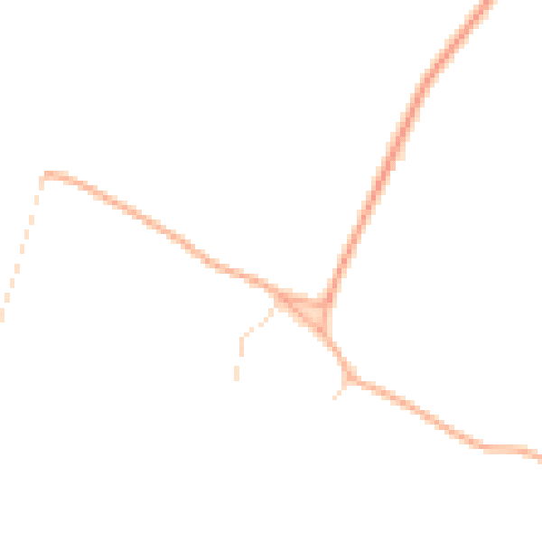 Daytime road noise heatmap for IP25 6QU