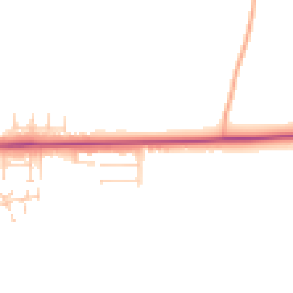 Daytime road noise heatmap for IP25 6TJ