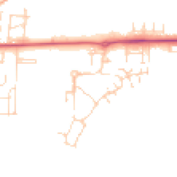 Daytime road noise heatmap for IP25 6UG