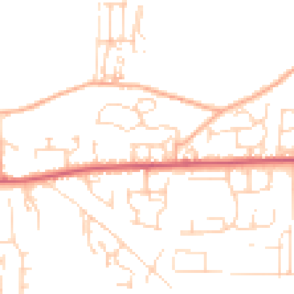 Daytime road noise heatmap for IP25 6XS