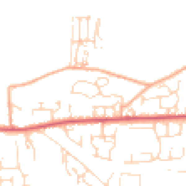 Daytime road noise heatmap for IP25 6ZN