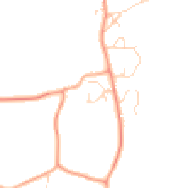 Daytime road noise heatmap for IP25 7AL