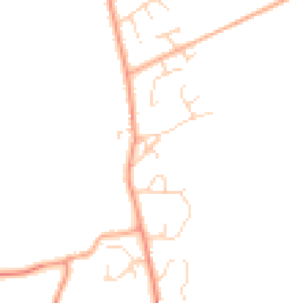 Daytime road noise heatmap for IP25 7AS