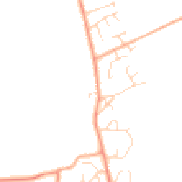 Daytime road noise heatmap for IP25 7AU