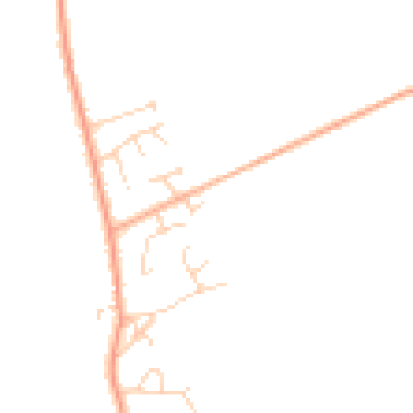 Daytime road noise heatmap for IP25 7AZ