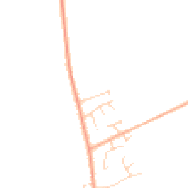 Daytime road noise heatmap for IP25 7BJ