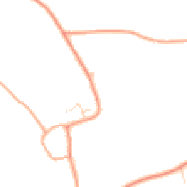 Daytime road noise heatmap for IP25 7DQ