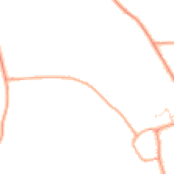 Daytime road noise heatmap for IP25 7DS