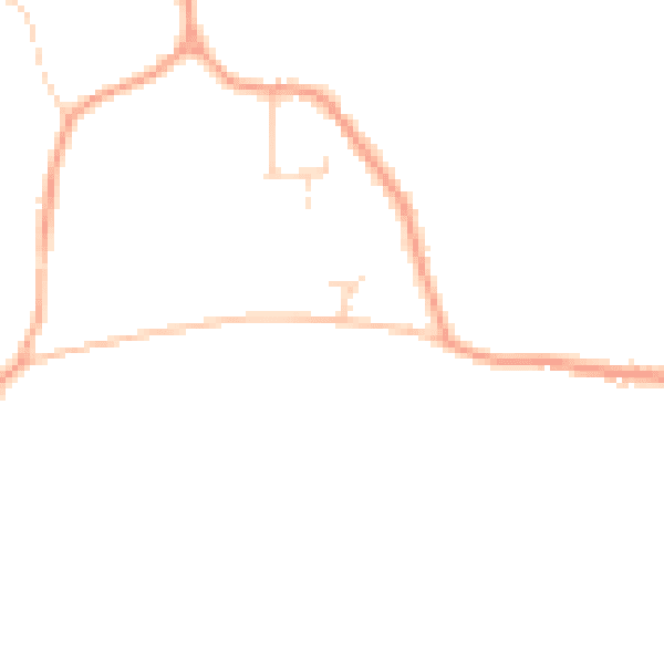 Daytime road noise heatmap for IP25 7GB