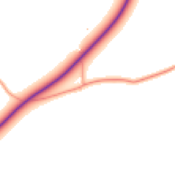 Daytime road noise heatmap for IP25 7NH